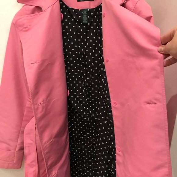 Ralph Lauren, Pink, Spring Rain Coat, Large, HOST PICK - Picture 7 of 8